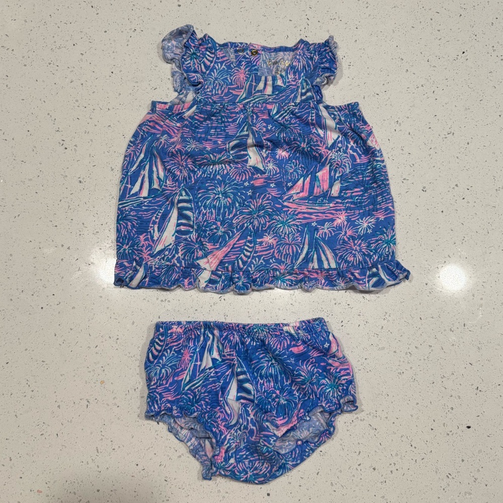 Lilly Pulitzer dress set 12-18 months